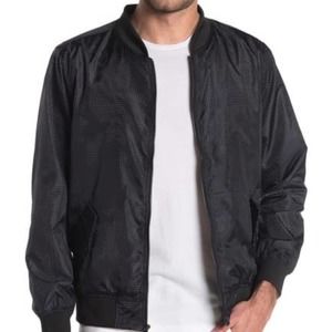 Sovereign Code Allistor Mesh Woven Black Lined Bomber NWT Jacket Coat Mens Small